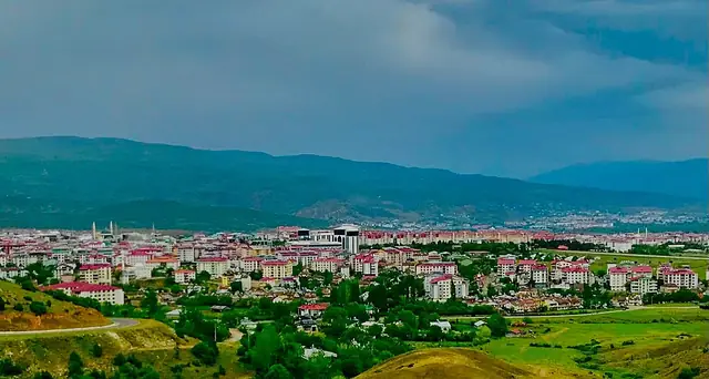 Bingöl şehrinden genel görünüm
