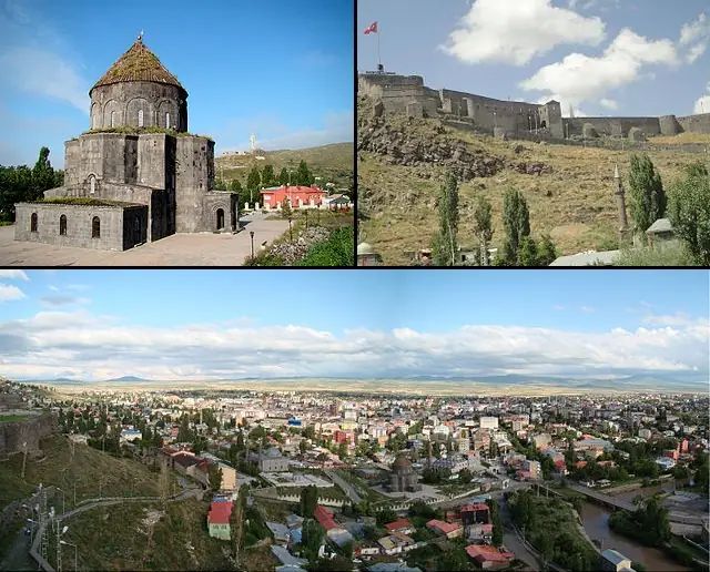 Kars şehrinden genel görünüm