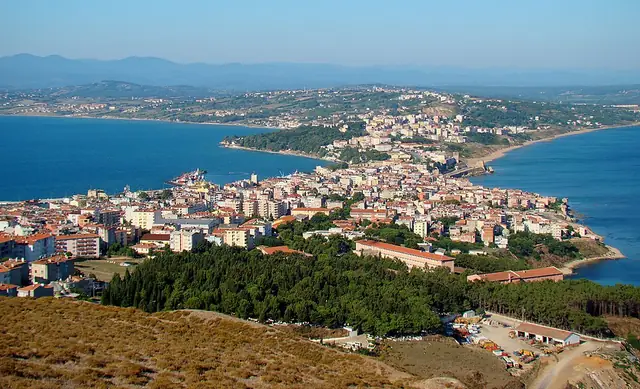 Sinop şehrinden genel görünüm