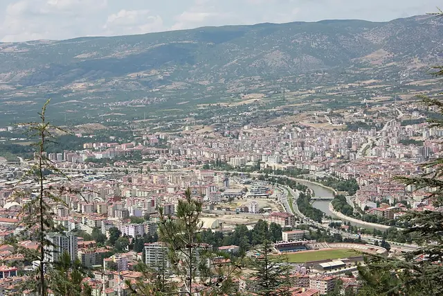 Tokat şehrinden genel görünüm